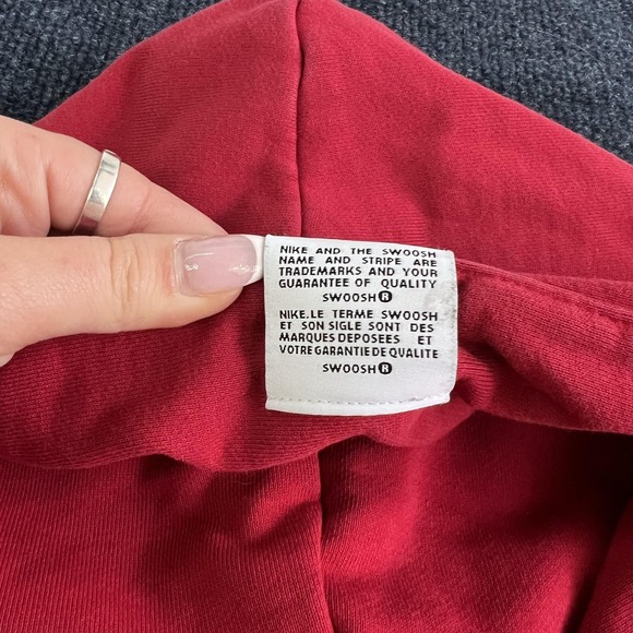 Jordan Hoodie Mens Small Red Fleece Pullover Jumpman Nike Graphic Sweatshirt - Picture 7 of 12